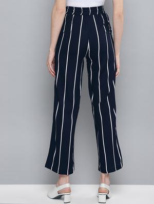 high rise striped trouser - 17085322 - Standard Image - 3