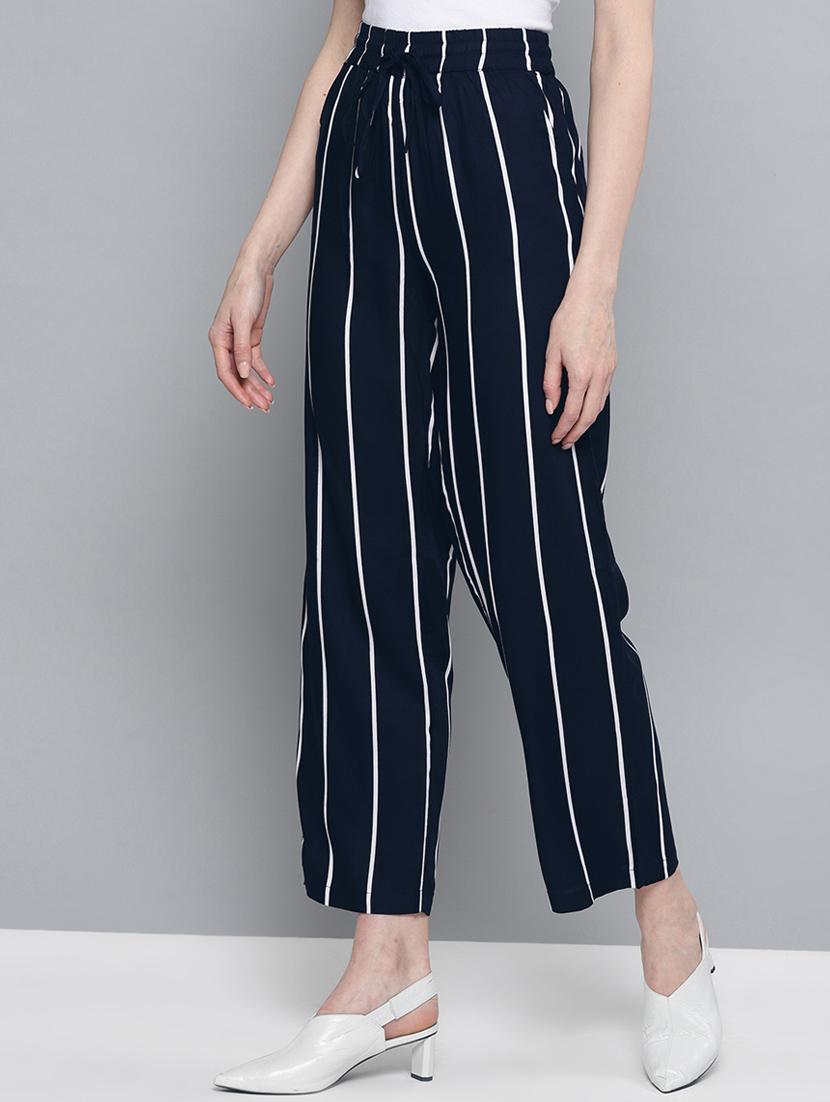 high rise striped trouser - 17085322 - Zoom Image - 2