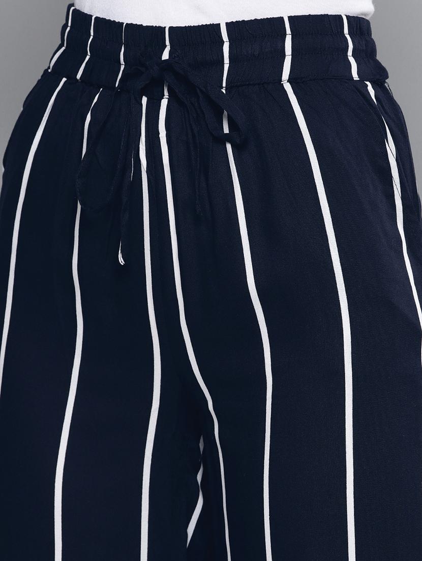 high rise striped trouser - 17085322 - Zoom Image - 4