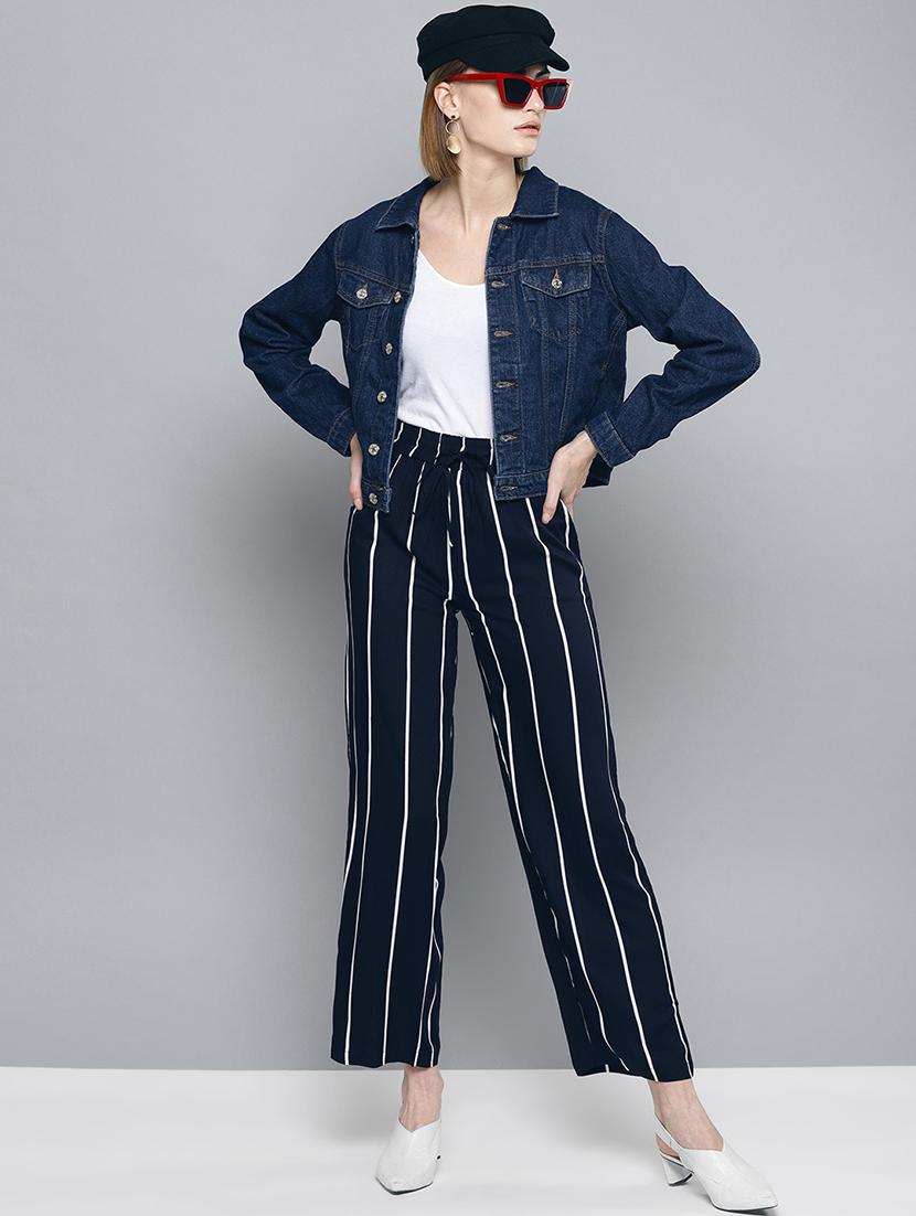 high rise striped trouser - 17085322 - Zoom Image - 5