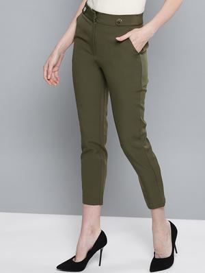 button detail crop pants - 17085334 - Standard Image - 2