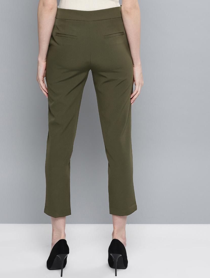 button detail crop pants - 17085334 - Zoom Image - 3