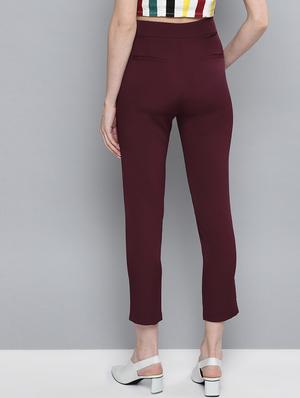 button detail crop pants - 17085337 - Standard Image - 3