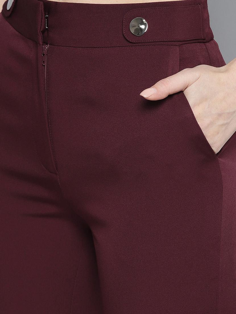 button detail crop pants - 17085337 - Zoom Image - 4