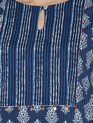printed straight kurta - 17085522 - Standard Image - 6