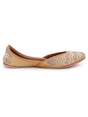 gold slip on jutis - 17085542 - Standard Image - 2