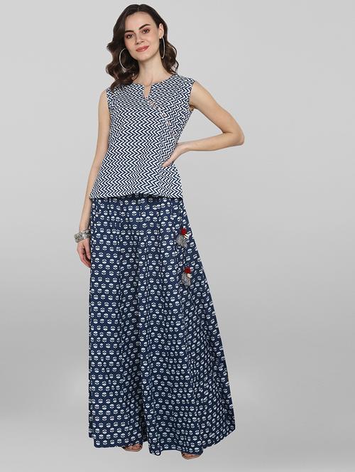printed skirt top set - 17085570 - Standard Image - 1