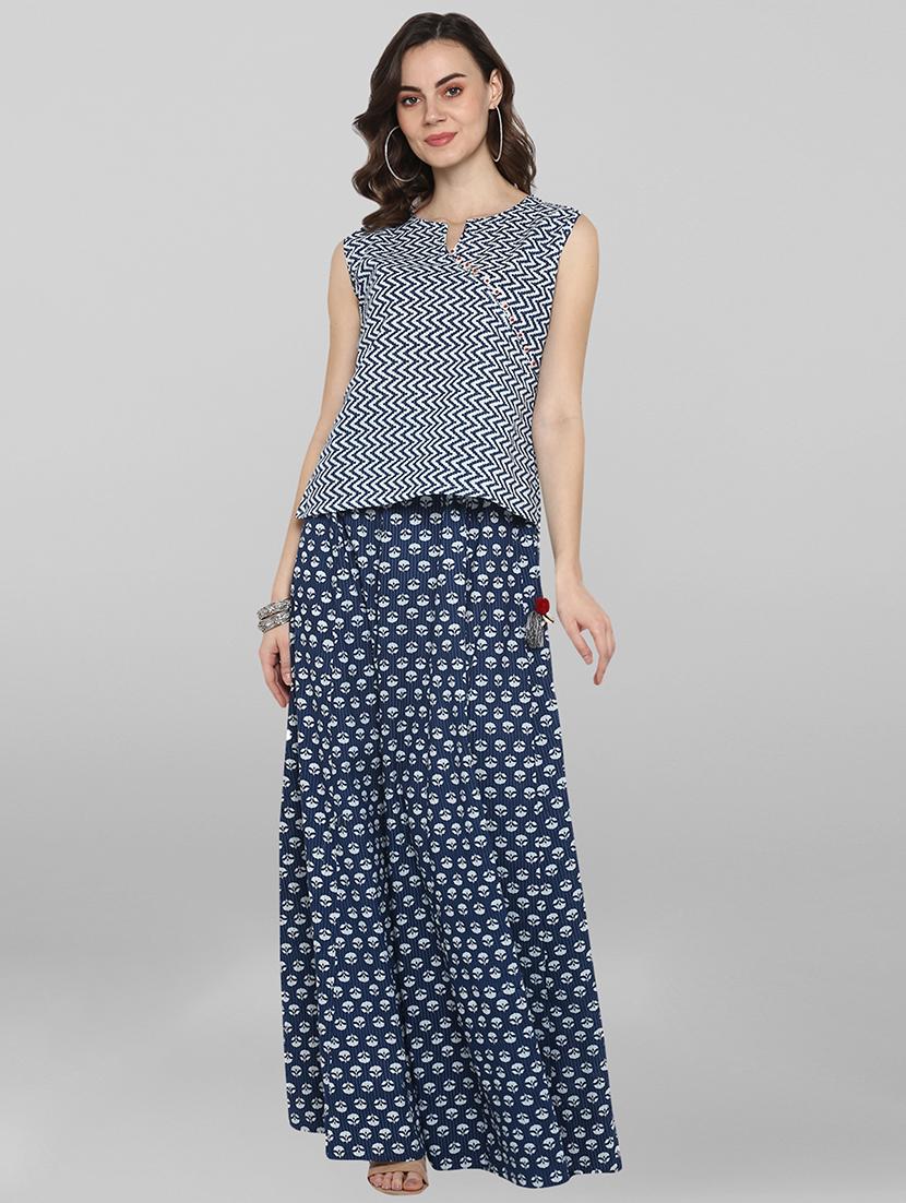 printed skirt top set - 17085570 - Zoom Image - 2