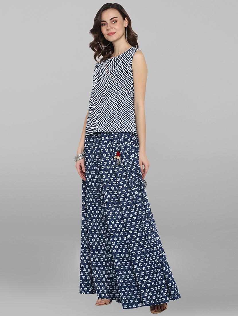 printed skirt top set - 17085570 - Zoom Image - 3