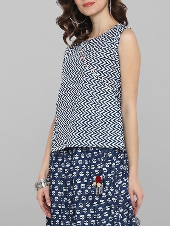 printed skirt top set - 17085570 - Zoom Image - 5