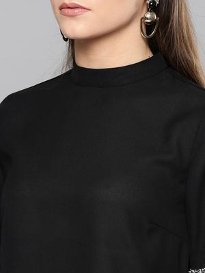 bell sleeves mock neck top - 17085647 - Standard Image - 4