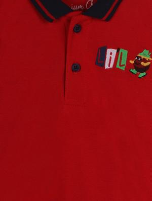 red cotton t-shirt with free mask - 17085744 - Standard Image - 3