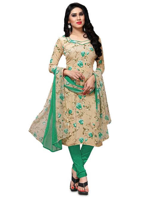 printed unstitched suit - 17085835 - Standard Image - 1
