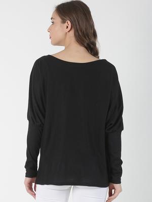 boat neck solid pullover - 17086044 - Standard Image - 3