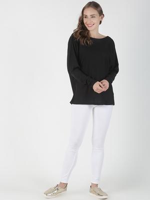 boat neck solid pullover - 17086044 - Standard Image - 4