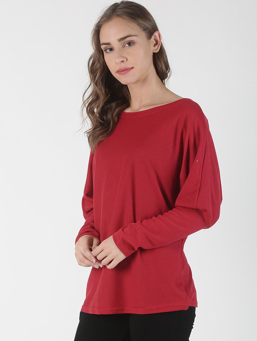 boat neck solid pullover - 17086046 - Zoom Image - 2