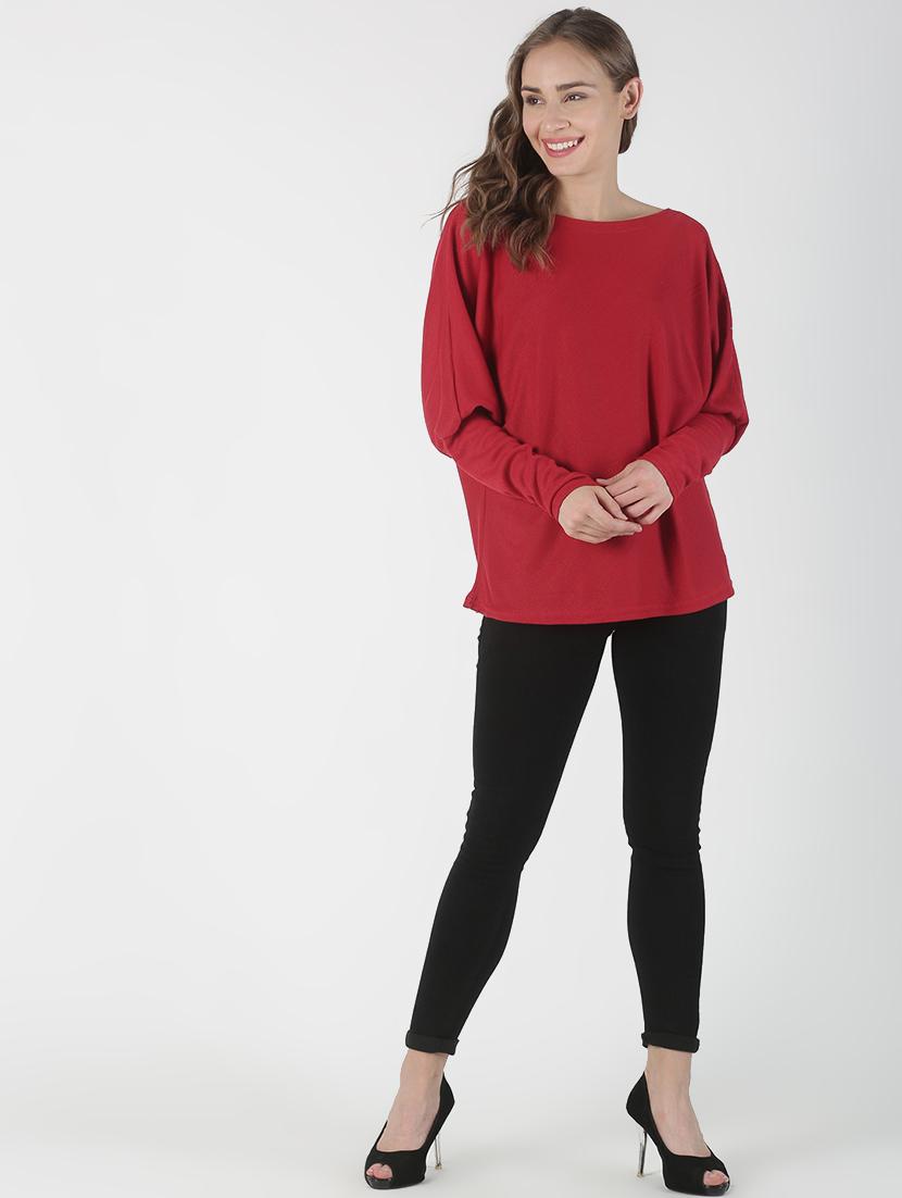 boat neck solid pullover - 17086046 - Zoom Image - 4