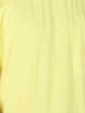 yellow solid pocket t-shirt - 17086068 - Standard Image - 5