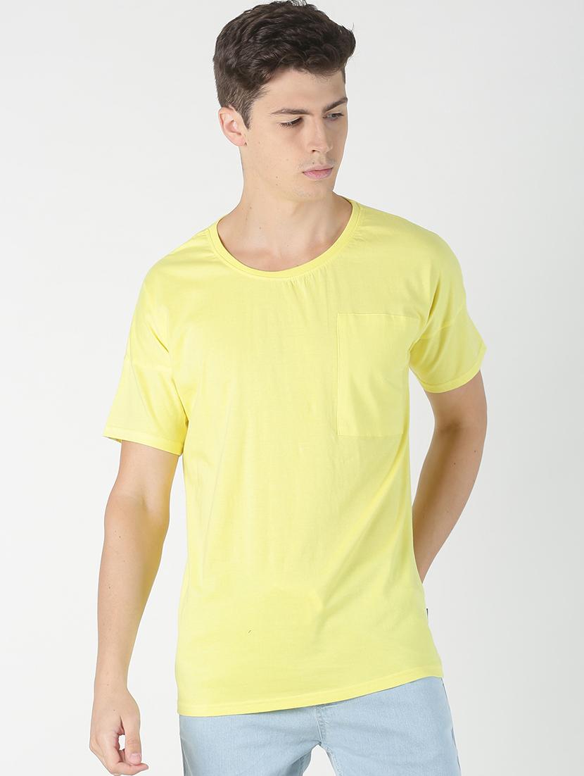 yellow solid pocket t-shirt - 17086068 - Zoom Image - 1