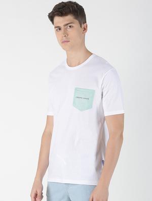 white solid pocket t-shirt - 17086069 - Standard Image - 2