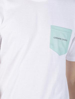 white solid pocket t-shirt - 17086069 - Standard Image - 5