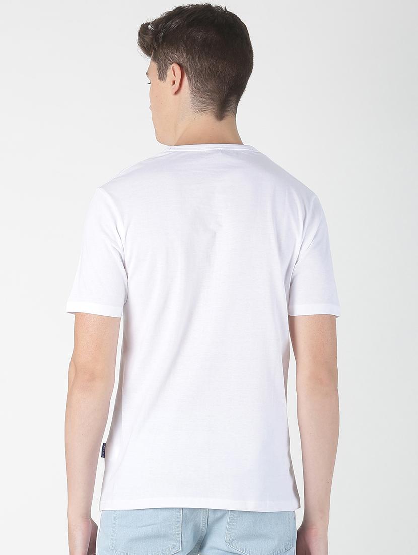 white solid pocket t-shirt - 17086069 - Zoom Image - 3