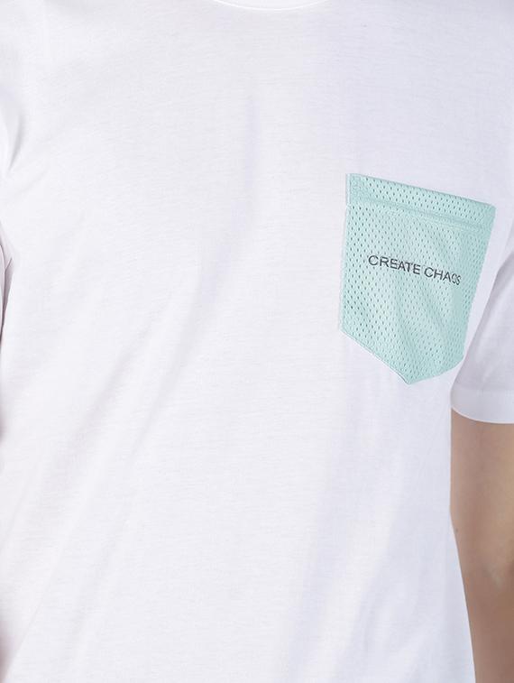 white solid pocket t-shirt - 17086069 - Zoom Image - 5