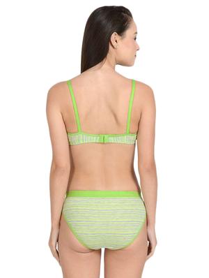 bow patch printed bra and panty set - 17086309 - Standard Image - 3