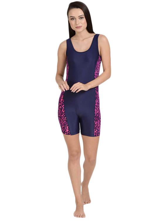 navy blue poly spandex swimsuit - 17086377 - Zoom Image - 4