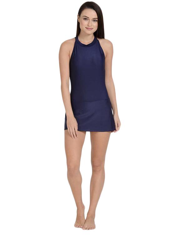 navy blue poly spandex swimsuit - 17086380 - Zoom Image - 4