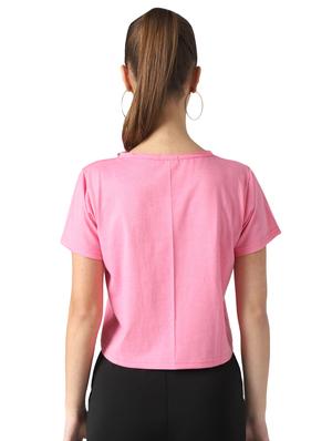 heart print crop tee - 17086403 - Standard Image - 3