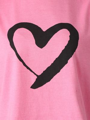 heart print crop tee - 17086403 - Standard Image - 4