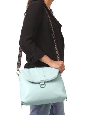 blue leatherette (pu) regular backpack - 17086668 - Standard Image - 6