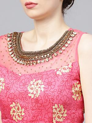 embellished flared lehenga - 17086681 - Standard Image - 4