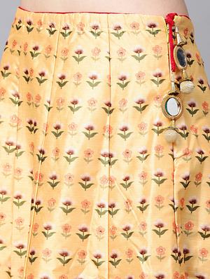 printed panelled lehenga - 17086685 - Standard Image - 5
