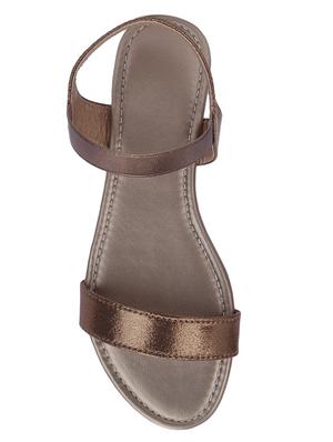 copper back strap sandals - 17086859 - Standard Image - 4