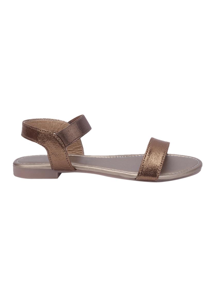 copper back strap sandals - 17086859 - Zoom Image - 2