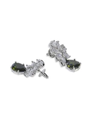 silver copper drop earring - 17086907 - Standard Image - 3