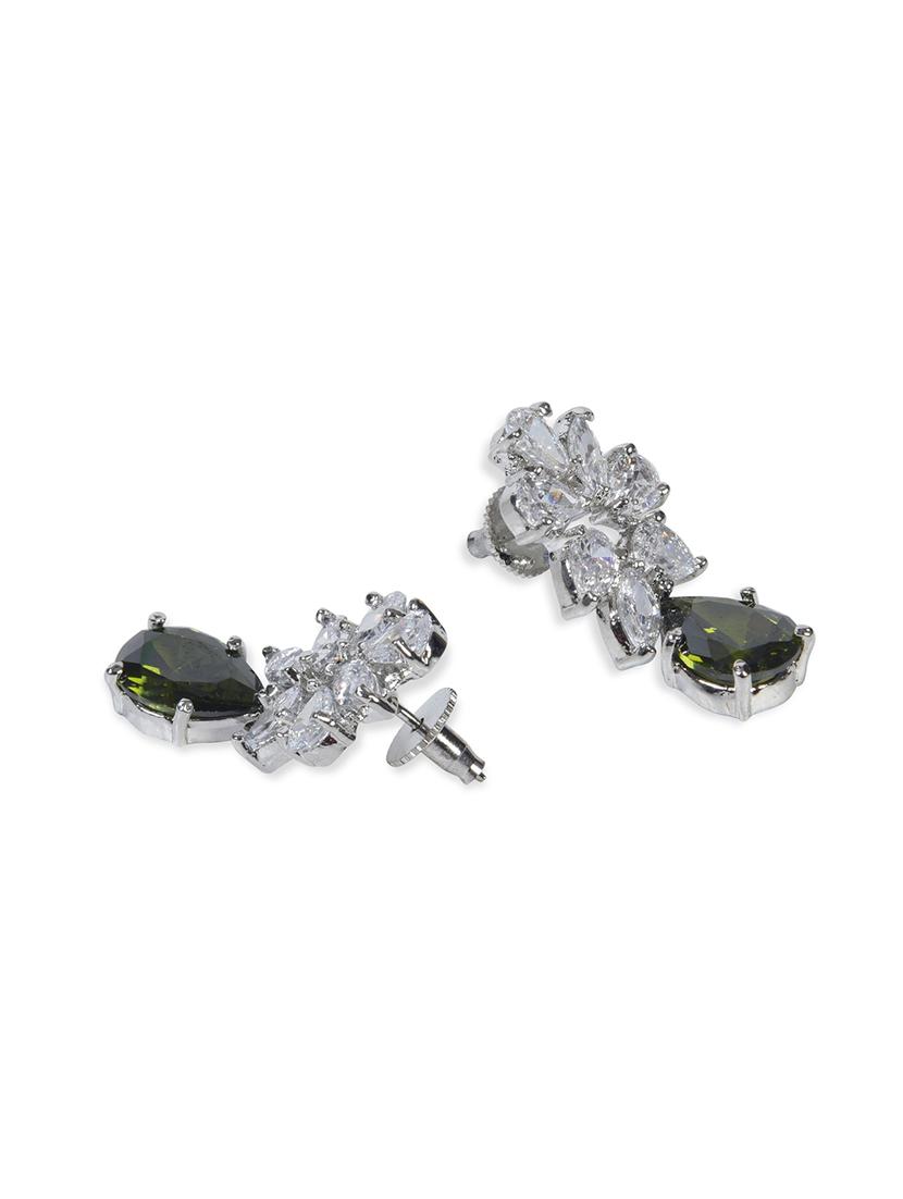 silver copper drop earring - 17086907 - Zoom Image - 3