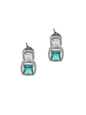 silver copper drop earring - 17086916 - Standard Image - 2
