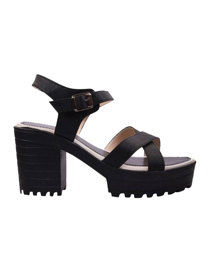 black back strap sandals - 17087053 - Zoom Image - 2