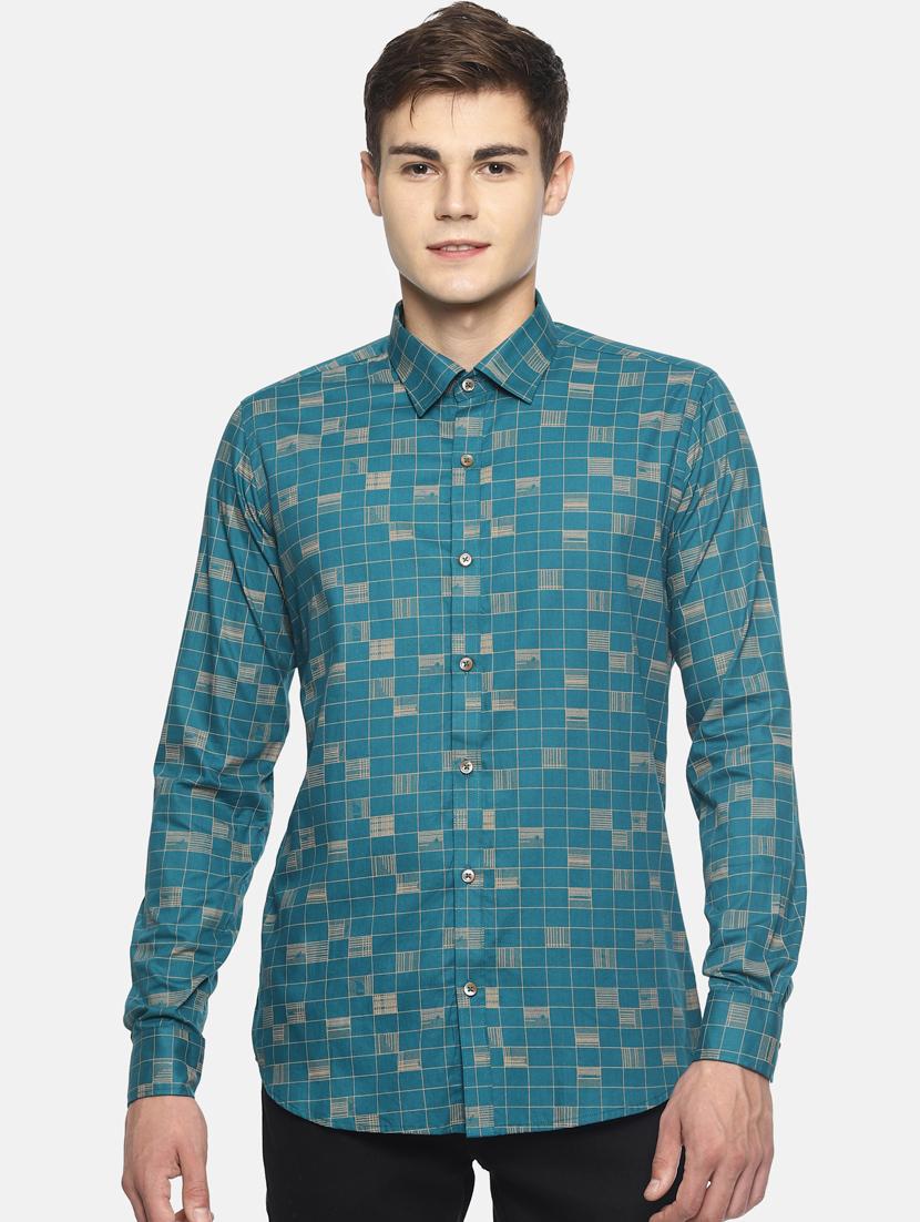 green checkered casual shirt - 17087101 - Zoom Image - 1