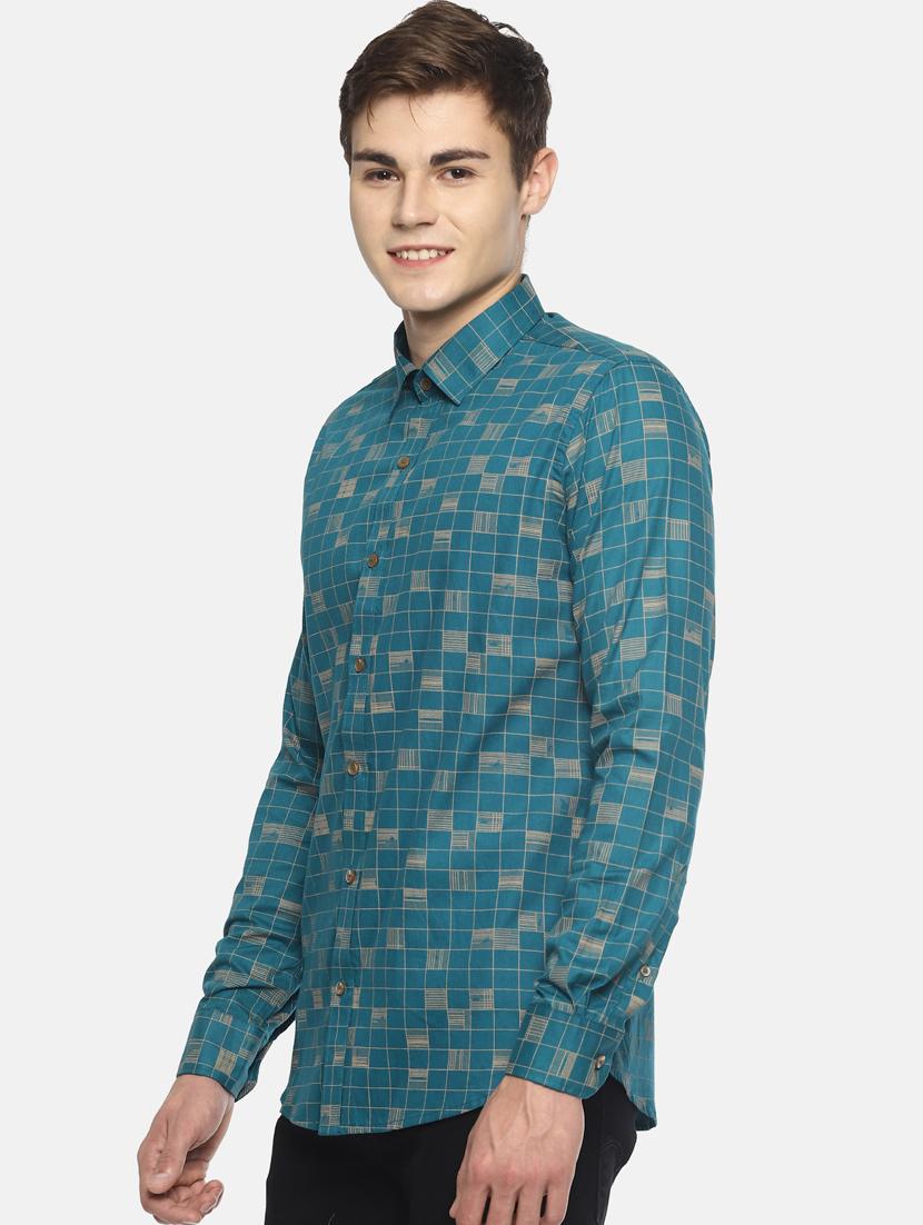 green checkered casual shirt - 17087101 - Zoom Image - 2