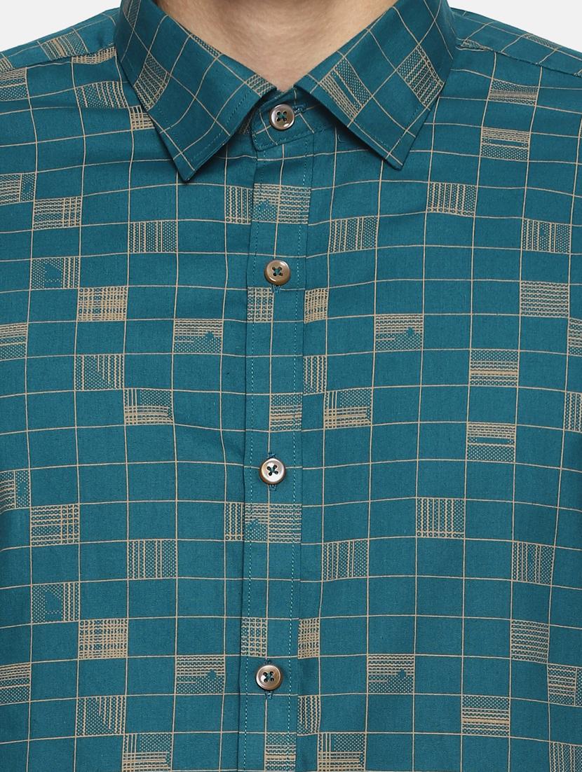green checkered casual shirt - 17087101 - Zoom Image - 5