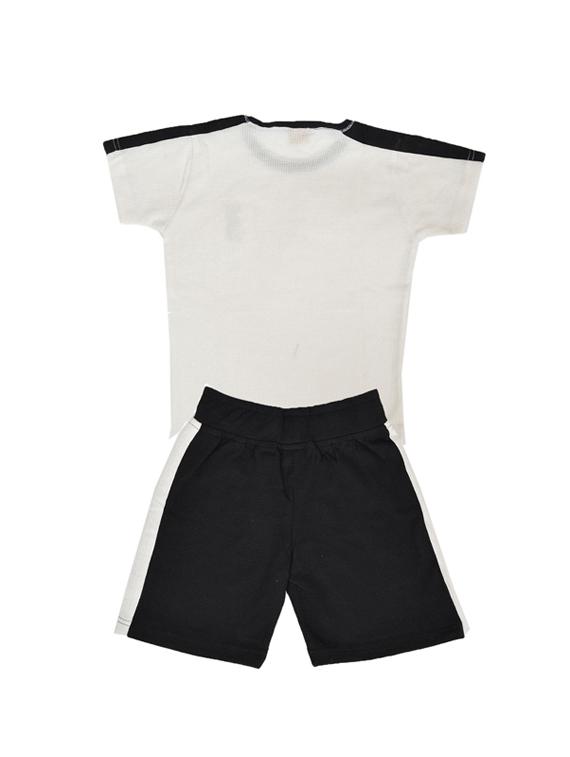white cotton blend track wear - 17087131 - Zoom Image - 2