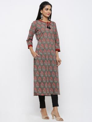 printed kurta pant set - 17087704 - Standard Image - 2
