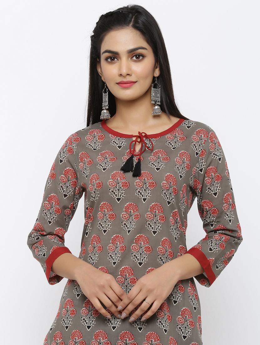 printed kurta pant set - 17087704 - Zoom Image - 4