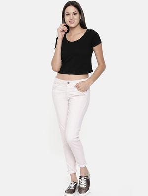 roll up hem mid rise jeans - 17087790 - Standard Image - 4