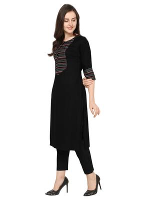embroidered straight kurta - 17087974 - Standard Image - 2