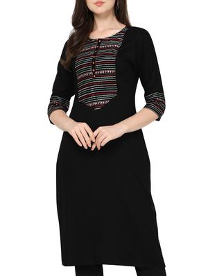 embroidered straight kurta - 17087974 - Standard Image - 4